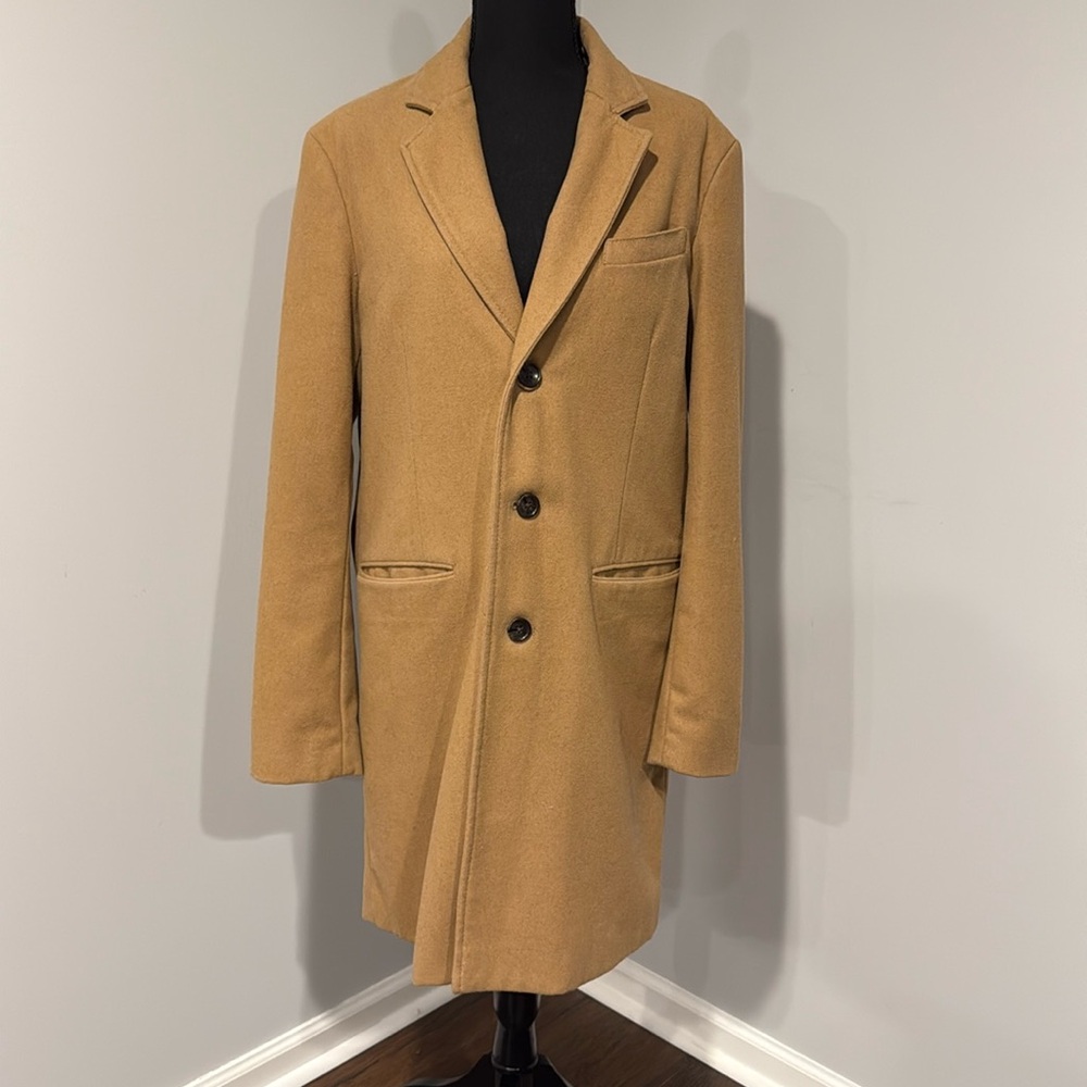 Banana Republic Men's Wool Camel Coat